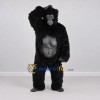 Custom Black Gorilla Mascot Costume Adult Full Body Suit for Wildlife Events