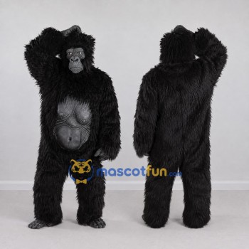 Custom Black Gorilla Mascot Costume Adult Full Body Suit for Wildlife Events