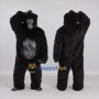 Custom Black Gorilla Mascot Costume Adult Full Body Suit for Wildlife Events