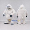 Custom White and Blue Gray Yeti Mascot Costume Adult Full Body Suit for Winter Events Custom White and Blue Gray Yeti Mascot Costume Adult Full Body Suit for Winter Events