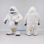 Custom White and Blue Gray Yeti Mascot Costume Adult Full Body Suit for Winter Events