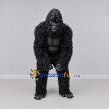 Custom Black Gorilla Mascot Costume Adult Full Body Suit for Wildlife Events Custom Black Gorilla Mascot Costume Adult Full Body Suit for Wildlife Events