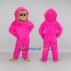 Custom Pink and Tan Chimpanzee Mascot Costume Adult Full Body Suit for School Events Custom Pink and Tan Chimpanzee Mascot Costume Adult Full Body Suit for School Events