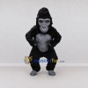 Custom Black and Gray Gorilla Mascot Costume Adult Full Body Suit for Wildlife Events Custom Black and Gray Gorilla Mascot Costume Adult Full Body Suit for Wildlife Events