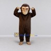 Custom Brown and Tan Monkey Mascot Costume Adult Full Body Suit for Wildlife Events Custom Brown and Tan Monkey Mascot Costume Adult Full Body Suit for Wildlife Events