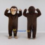 Custom Brown and Tan Monkey Mascot Costume Adult Full Body Suit for Wildlife Events