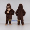 Custom Brown and Tan Ape Mascot Costume Adult Full Body Suit for Wildlife Events