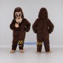 Custom Brown and Tan Ape Mascot Costume Adult Full Body Suit for Wildlife Events