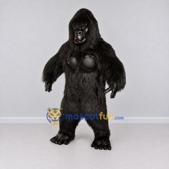 Custom Black Gorilla Mascot Costume Adult Full Body Suit for Wildlife Events Custom Black Gorilla Mascot Costume Adult Full Body Suit for Wildlife Events