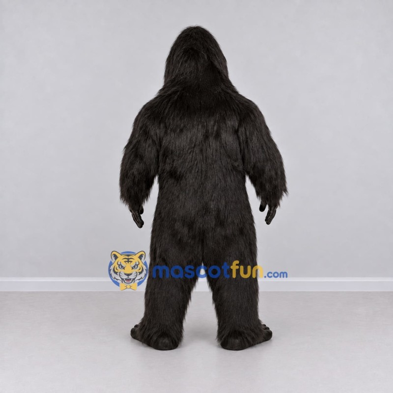 Custom Black Gorilla Mascot Costume Adult Full Body Suit for Wildlife Events Custom Black Gorilla Mascot Costume Adult Full Body Suit for Wildlife Events