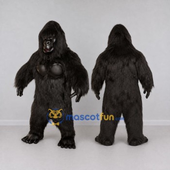 Custom Black Gorilla Mascot Costume Adult Full Body Suit for Wildlife Events