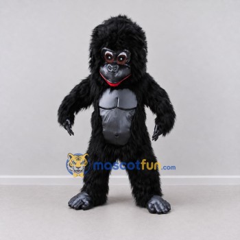 Custom Black and Gray Gorilla Mascot Costume Adult Full Body Suit for Wildlife Events Custom Black and Gray Gorilla Mascot Costume Adult Full Body Suit for Wildlife Events