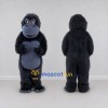 Custom Black and Blue Gray Gorilla Mascot Costume Adult Full Body Suit for School Events