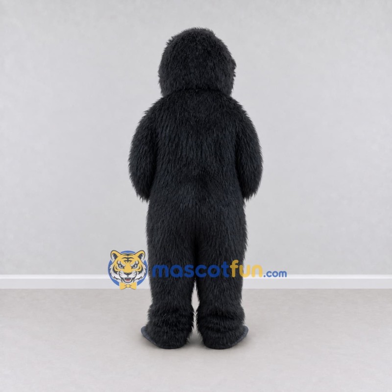 Custom Black and Blue Gray Gorilla Mascot Costume Adult Full Body Suit for School Events