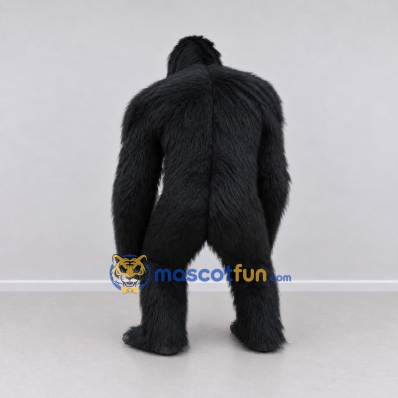 Custom Black Gorilla Mascot Costume Adult Full Body Suit for Wildlife Events Custom Black Gorilla Mascot Costume Adult Full Body Suit for Wildlife Events