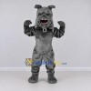 Custom Gray Bulldog Mascot Costume Adult Full Body Suit for Sports Events Custom Gray Bulldog Mascot Costume Adult Full Body Suit for Sports Events