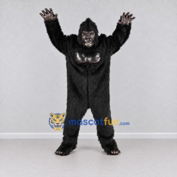 Custom Black Gorilla Mascot Costume Adult Full Body Suit for Wildlife Events Custom Black Gorilla Mascot Costume Adult Full Body Suit for Wildlife Events
