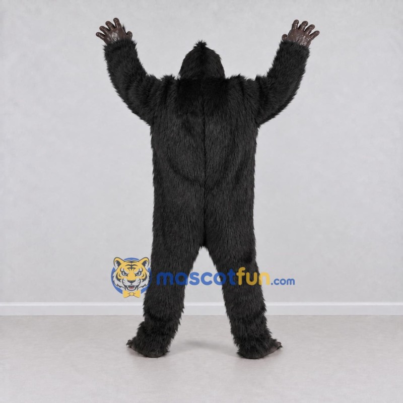 Custom Black Gorilla Mascot Costume Adult Full Body Suit for Wildlife Events Custom Black Gorilla Mascot Costume Adult Full Body Suit for Wildlife Events