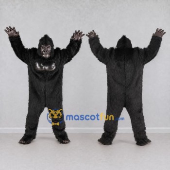 Custom Black Gorilla Mascot Costume Adult Full Body Suit for Wildlife Events