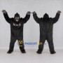 Custom Black Gorilla Mascot Costume Adult Full Body Suit for Wildlife Events