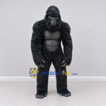 Custom Black Gorilla Mascot Costume Adult Full Body Suit for Wildlife Events Custom Black Gorilla Mascot Costume Adult Full Body Suit for Wildlife Events