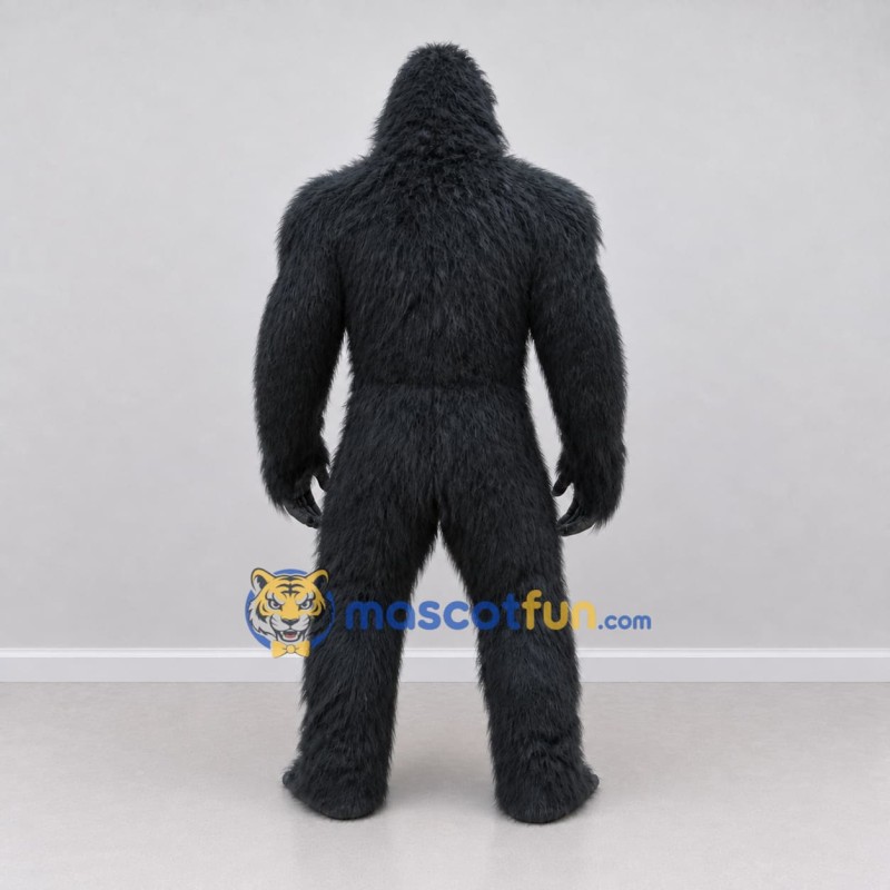 Custom Black Gorilla Mascot Costume Adult Full Body Suit for Wildlife Events Custom Black Gorilla Mascot Costume Adult Full Body Suit for Wildlife Events
