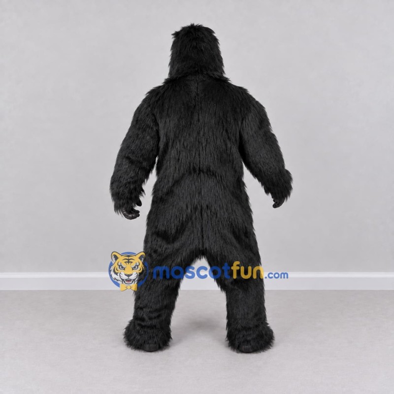 Custom Black Gorilla Mascot Costume Adult Full Body Suit for Wildlife Events Custom Black Gorilla Mascot Costume Adult Full Body Suit for Wildlife Events