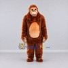 Custom Reddish Brown and Tan Orangutan Mascot Costume Adult Full Body Suit for Wildlife Events Custom Reddish Brown and Tan Orangutan Mascot Costume Adult Full Body Suit for Wildlife Events