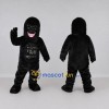 Custom Black Roaring Gorilla Mascot Costume Adult Full Body Suit for Wildlife Events Custom Black Roaring Gorilla Mascot Costume Adult Full Body Suit for Wildlife Events