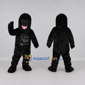 Custom Black Roaring Gorilla Mascot Costume Adult Full Body Suit for Wildlife Events