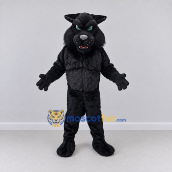 Custom Black Werewolf Mascot Costume Adult Full Body Suit for Halloween Events Custom Black Werewolf Mascot Costume Adult Full Body Suit for Halloween Events