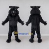 Custom Black Werewolf Mascot Costume Adult Full Body Suit for Halloween Events Custom Black Werewolf Mascot Costume Adult Full Body Suit for Halloween Events