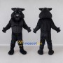 Custom Black Werewolf Mascot Costume Adult Full Body Suit for Halloween Events