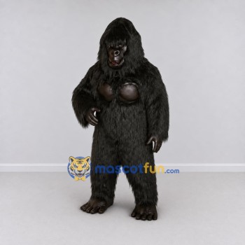 Custom Black Gorilla Mascot Costume Adult Full Body Suit for Wildlife Events Custom Black Gorilla Mascot Costume Adult Full Body Suit for Wildlife Events