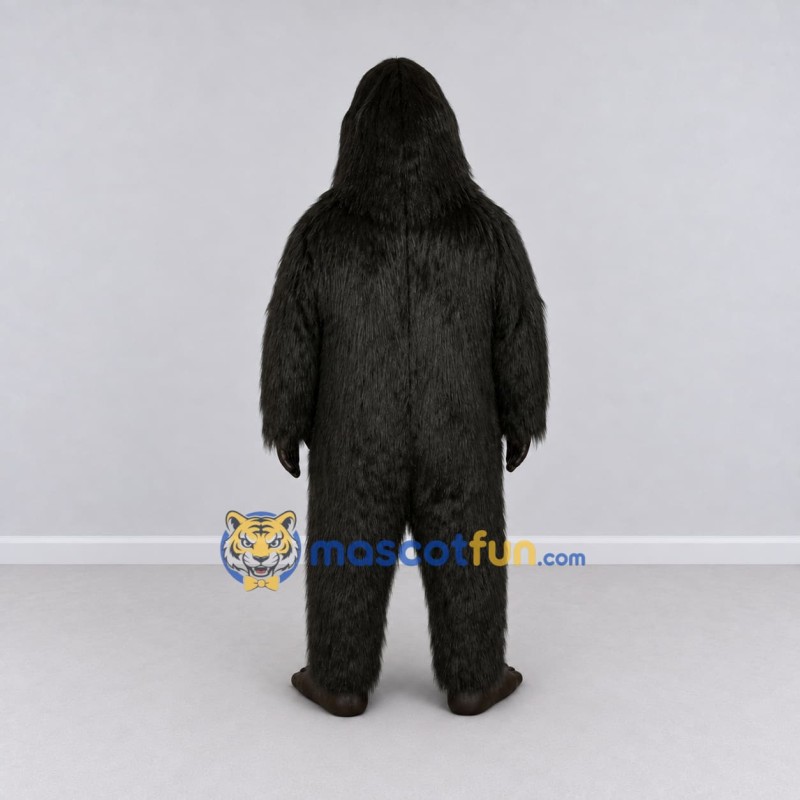 Custom Black Gorilla Mascot Costume Adult Full Body Suit for Wildlife Events Custom Black Gorilla Mascot Costume Adult Full Body Suit for Wildlife Events