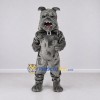 Custom Gray Bulldog Mascot Costume Adult Full Body Suit for Sports Events Custom Gray Bulldog Mascot Costume Adult Full Body Suit for Sports Events