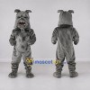 Custom Gray Bulldog Mascot Costume Adult Full Body Suit for Sports Events Custom Gray Bulldog Mascot Costume Adult Full Body Suit for Sports Events