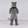 Custom Gray Bulldog Mascot Costume Adult Full Body Suit for Sports Events Custom Gray Bulldog Mascot Costume Adult Full Body Suit for Sports Events