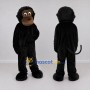 Custom Black and Brown Monkey Mascot Costume Adult Full Body Suit for Wildlife Events
