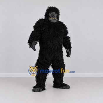 Custom Black Gorilla Mascot Costume Adult Full Body Suit for Wildlife Events Custom Black Gorilla Mascot Costume Adult Full Body Suit for Wildlife Events