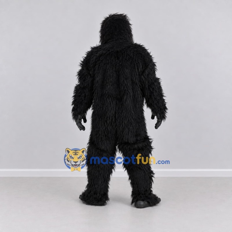 Custom Black Gorilla Mascot Costume Adult Full Body Suit for Wildlife Events Custom Black Gorilla Mascot Costume Adult Full Body Suit for Wildlife Events