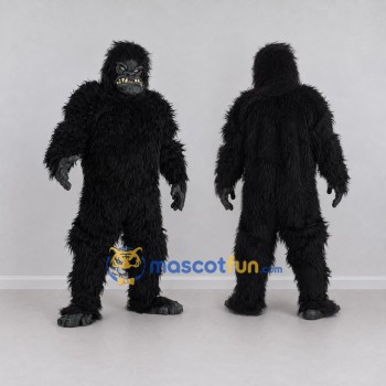 Custom Black Gorilla Mascot Costume Adult Full Body Suit for Wildlife Events