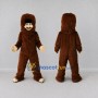 Custom Brown and Tan Bigfoot Mascot Costume Adult Full Body Suit for Themed Parties