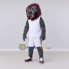 Custom Gray Brown and White Baboon in Sportswear Mascot Costume Adult Full Body Suit for Sports Events Custom Gray Brown and White Baboon in Sportswear Mascot Costume Adult Full Body Suit for Sports Events