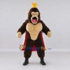 Custom Brown Red and Gold Gorilla King Mascot Costume Adult Full Body Suit for Themed Parties Custom Brown Red and Gold Gorilla King Mascot Costume Adult Full Body Suit for Themed Parties