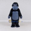 Custom Black and Blue Gray Gorilla Mascot Costume Adult Full Body Suit for School Events