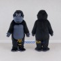 Custom Black and Blue Gray Gorilla Mascot Costume Adult Full Body Suit for School Events