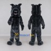 Custom Black Bulldog Mascot Costume Adult Full Body Suit for Sports Events Custom Black Bulldog Mascot Costume Adult Full Body Suit for Sports Events