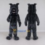 Custom Black Bulldog Mascot Costume Adult Full Body Suit for Sports Events