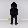 Custom Black and Tan Muscular Gorilla Mascot Costume Adult Full Body Suit for School Events
